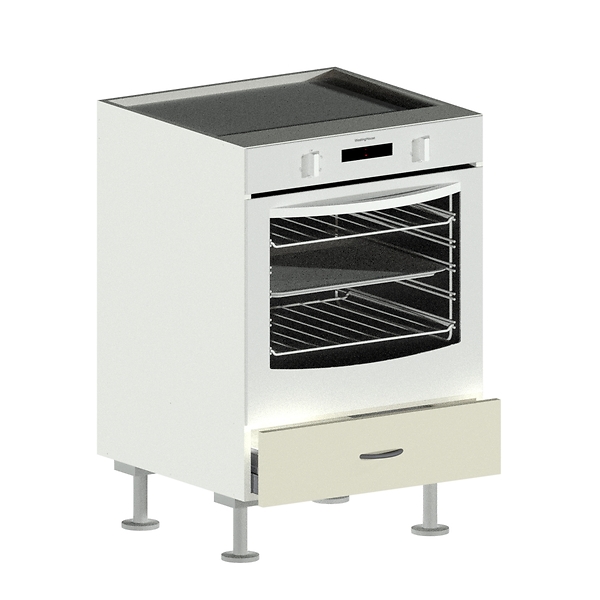 Under Bench Oven Open