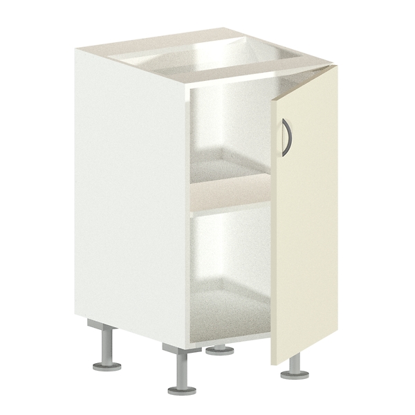 1 Door Base Cabinet Open