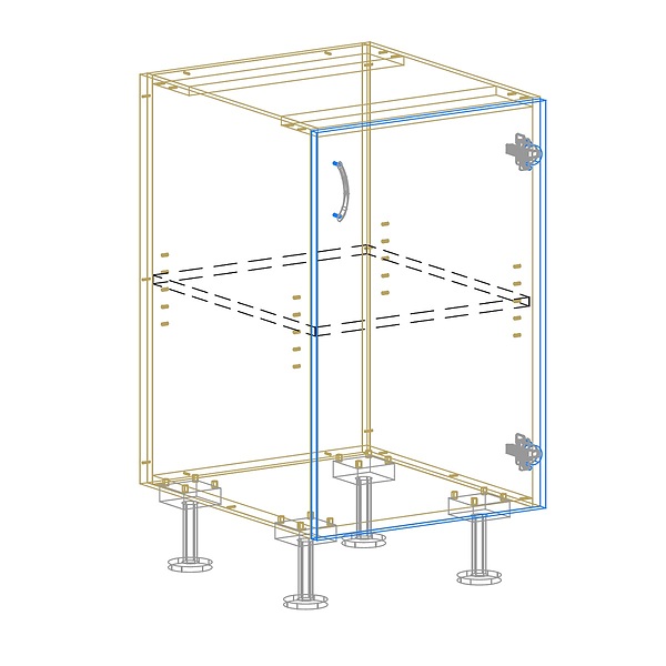 1 Door Base Drawing Autocad