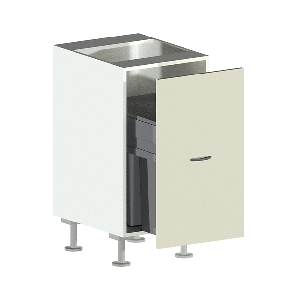 1 Drawer Bin Unit Open