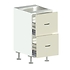 2 Drawer Base Cabinet Open