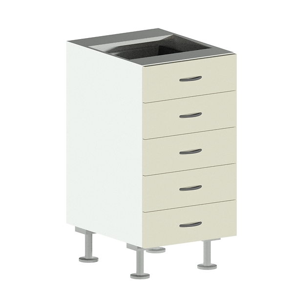 5 Drawer Base Cabinet