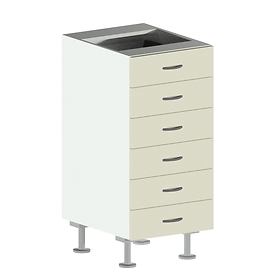 6 Drawer Base Cabinet
