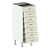 7 Drawer Base Cabinet Open