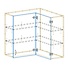 Upper Corner Cabinet AutoCad Drawing