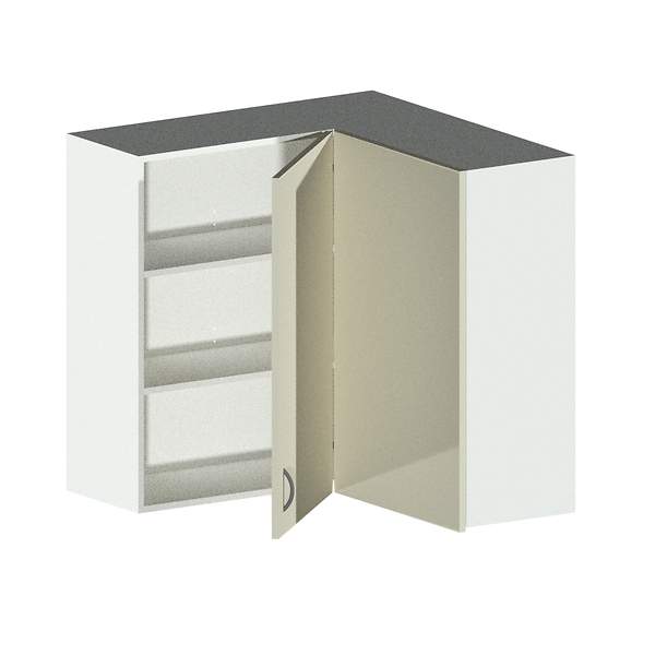 Upper Corner Cabinet Open