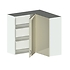 Upper Corner Cabinet Open
