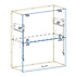 Lift Up Double Door Cabinet AutoCad Drawing